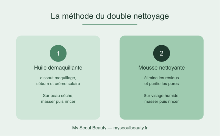 methode double nettoyage etapes